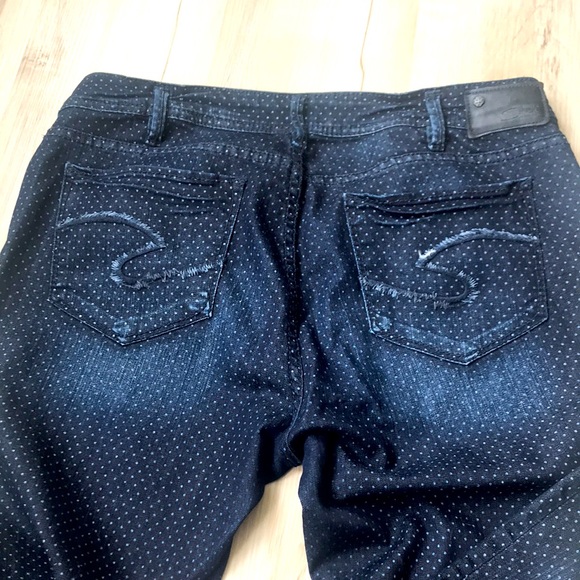 Silver Jeans “Suki” super skinny polka dot denim - Picture 3 of 6